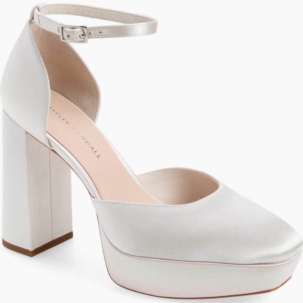 Loeffler Randall White Platform Heels
